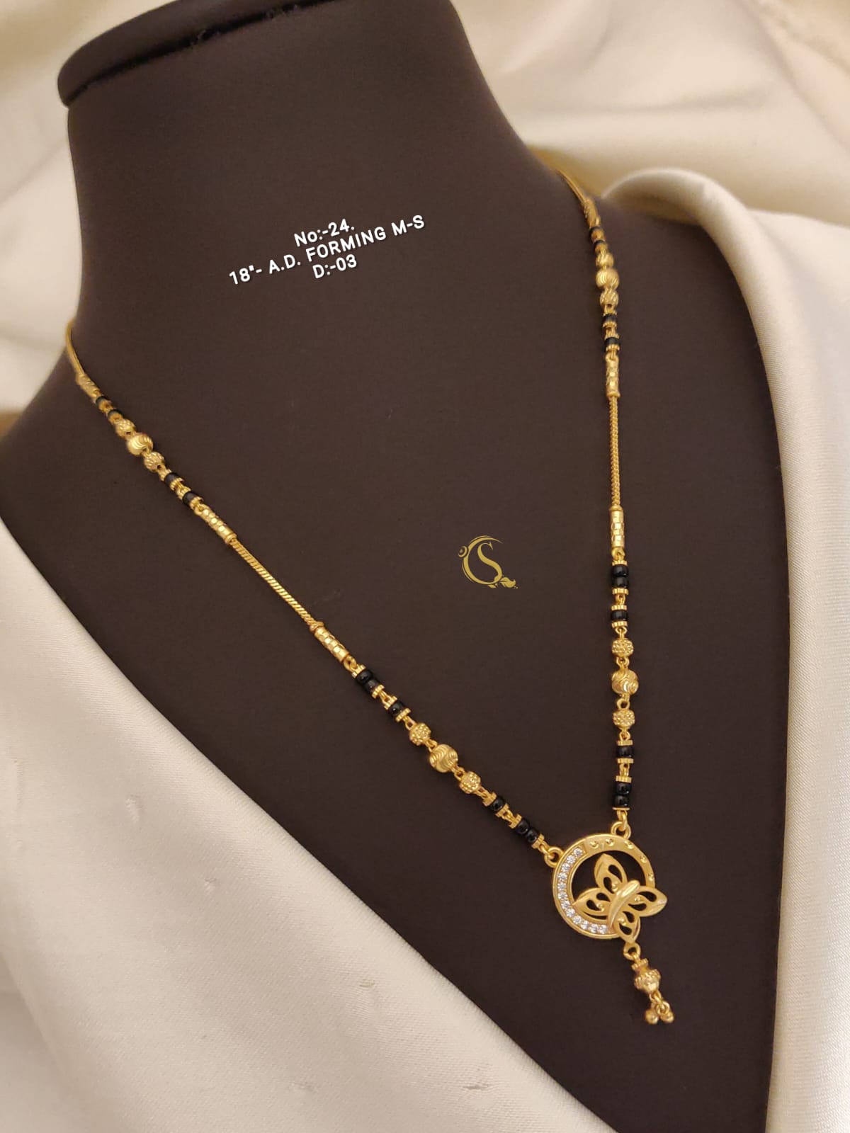 AD Forming String Mangalsutra cum Pandent Daily Wear Accessories